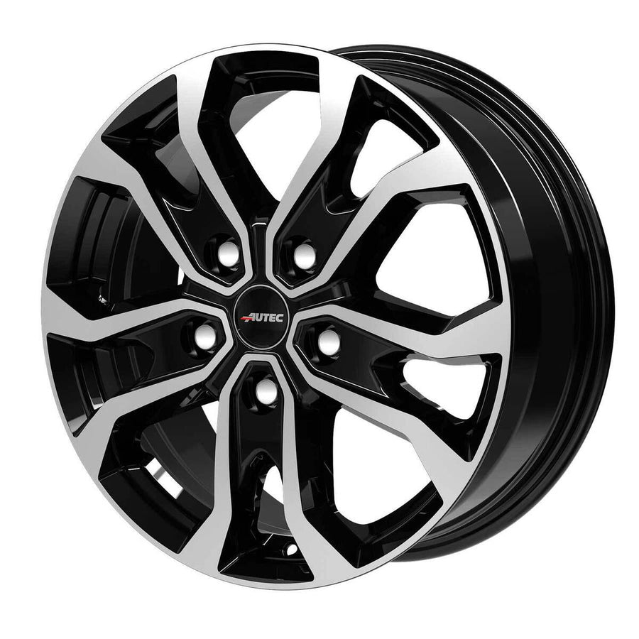 6.5x16 Autec Kiso Black Polished alloy wheel