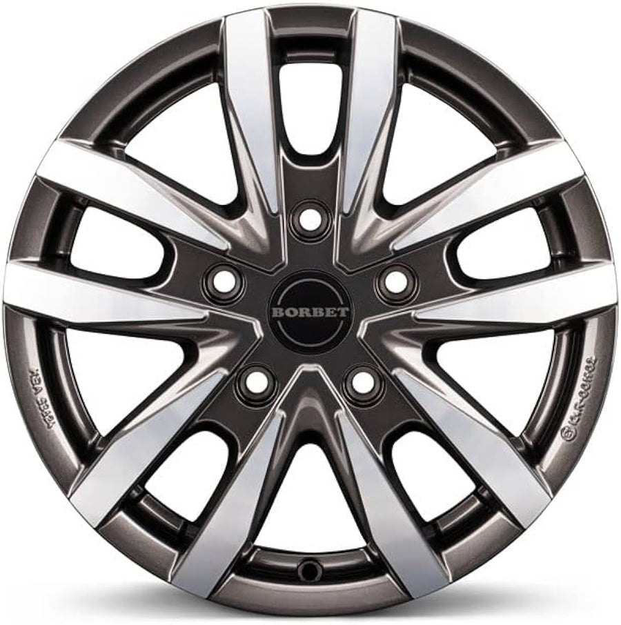 6.5x16 Borbet CW5 : Antracite Polished alloy wheel