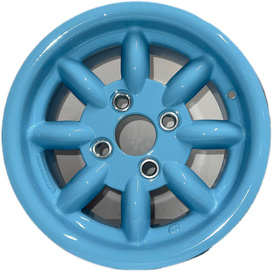 6x13 Revolution 8 spoke Olympic Blue alloy wheel
