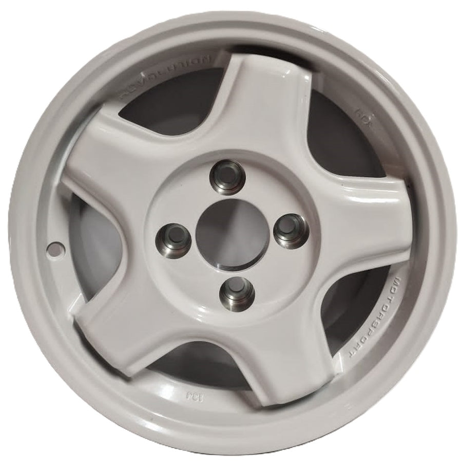 6x13 Revolution RFX white alloy wheel