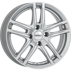 6x15 Dezent TZ silver alloy wheel