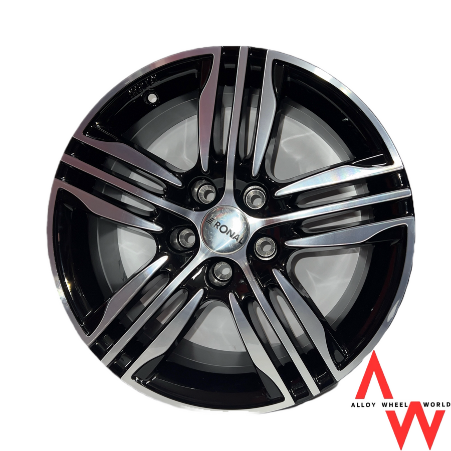 7.5x17 Ronal R57 Black Polished alloy wheel
