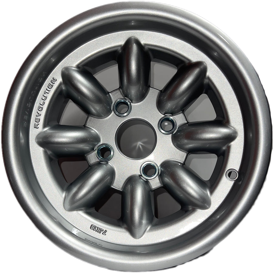 7x13 Revolution 8 spoke Silver GRP4 alloy wheel