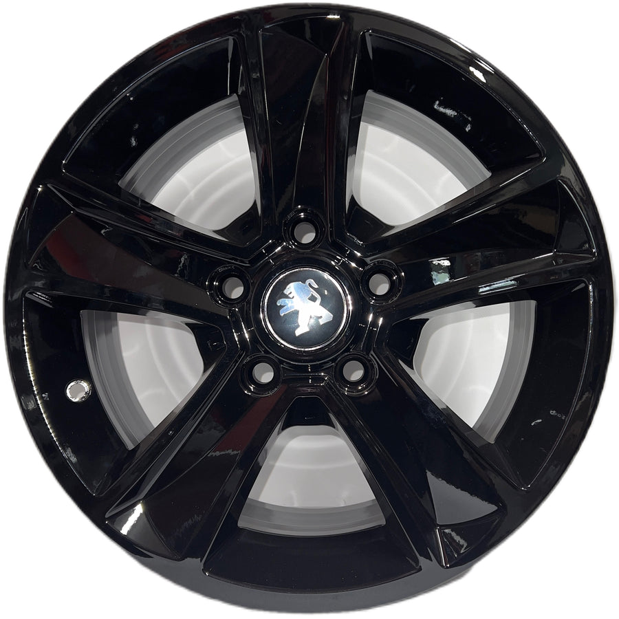 7x16 Arcasting Mammut 5 Peugeot Black alloy wheel