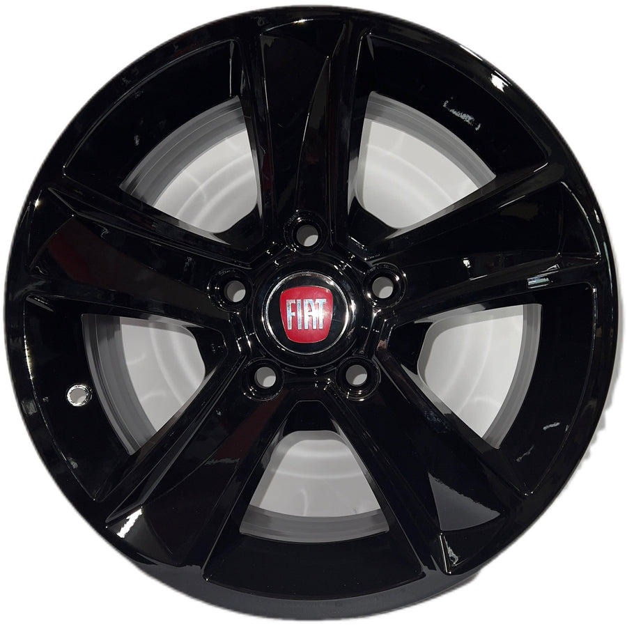 7x16 Arcasting Mammut 5 Fiat Black alloy wheel