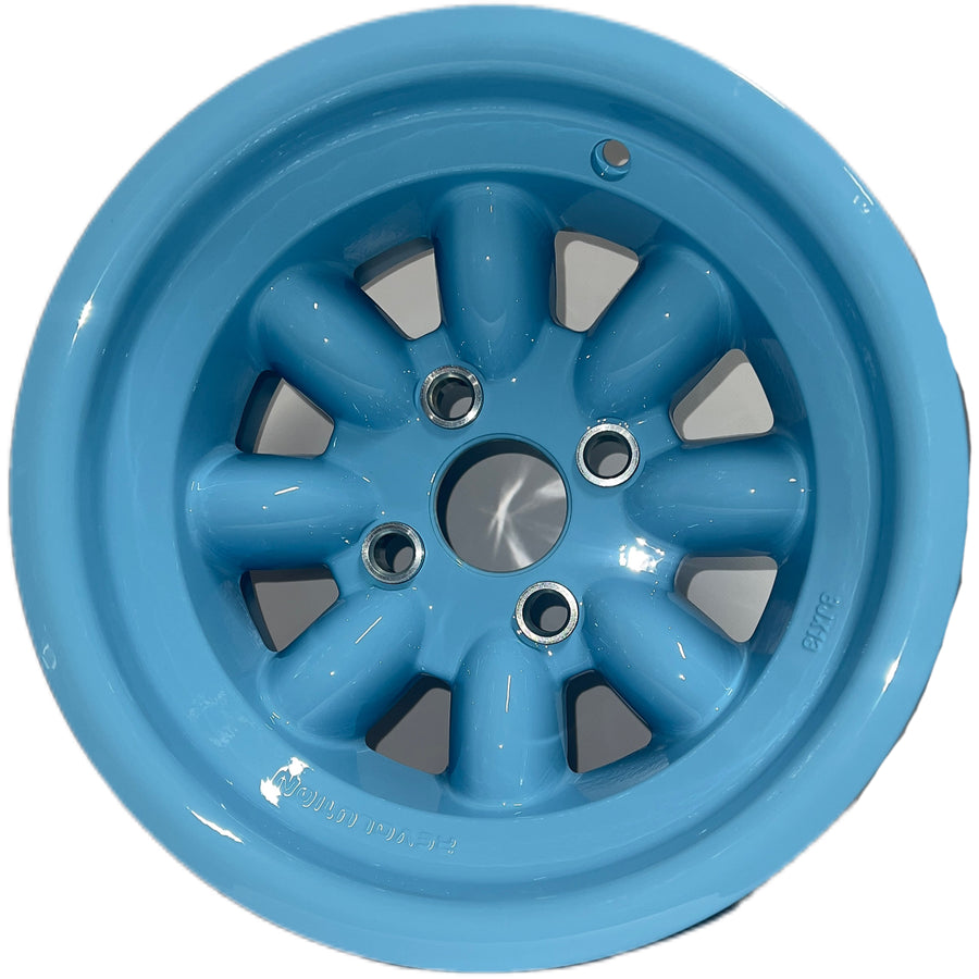 8x13 Revolution 8 spoke Olympic Blue alloy wheel