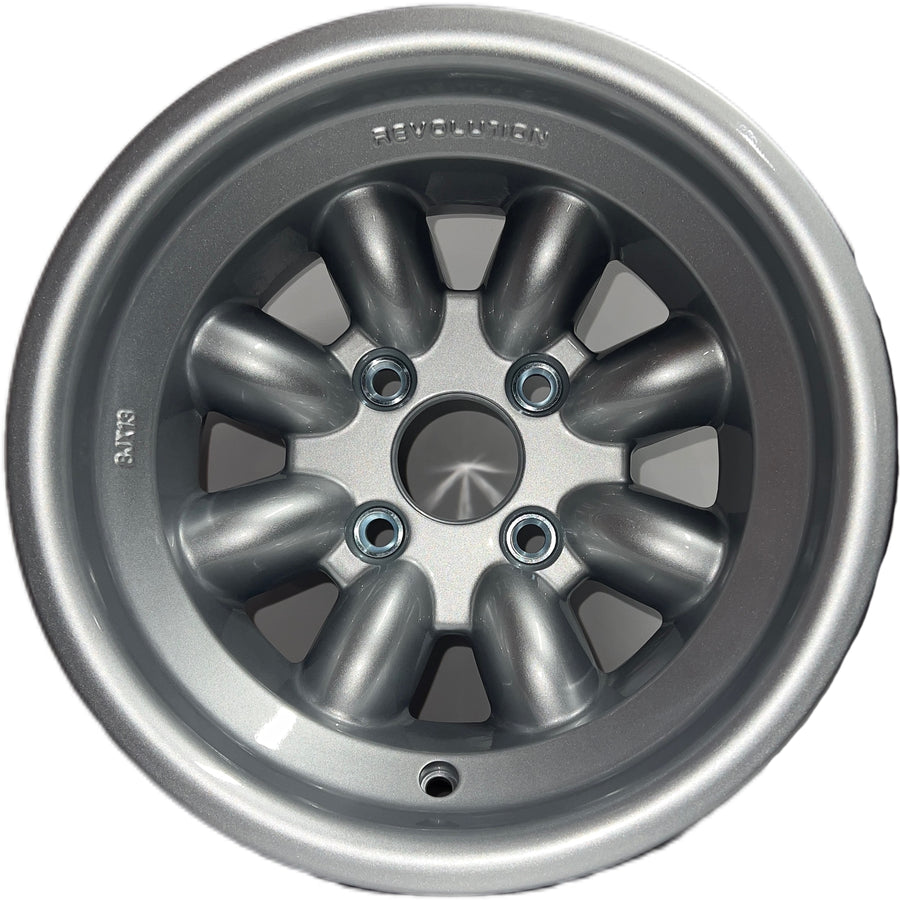 8x13 Revolution 8 spoke Silver alloy wheel