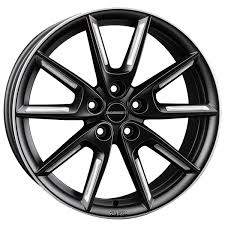 8x18 Borbet LX18 Black + Silver alloy wheel