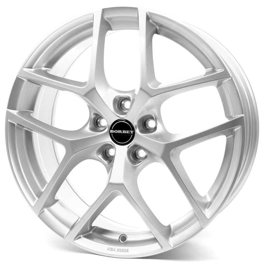 8x18 Borbet Y Silver : alloy wheel