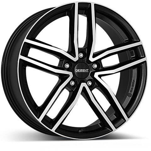 8x18 Dezent TR Black Polished alloy wheel