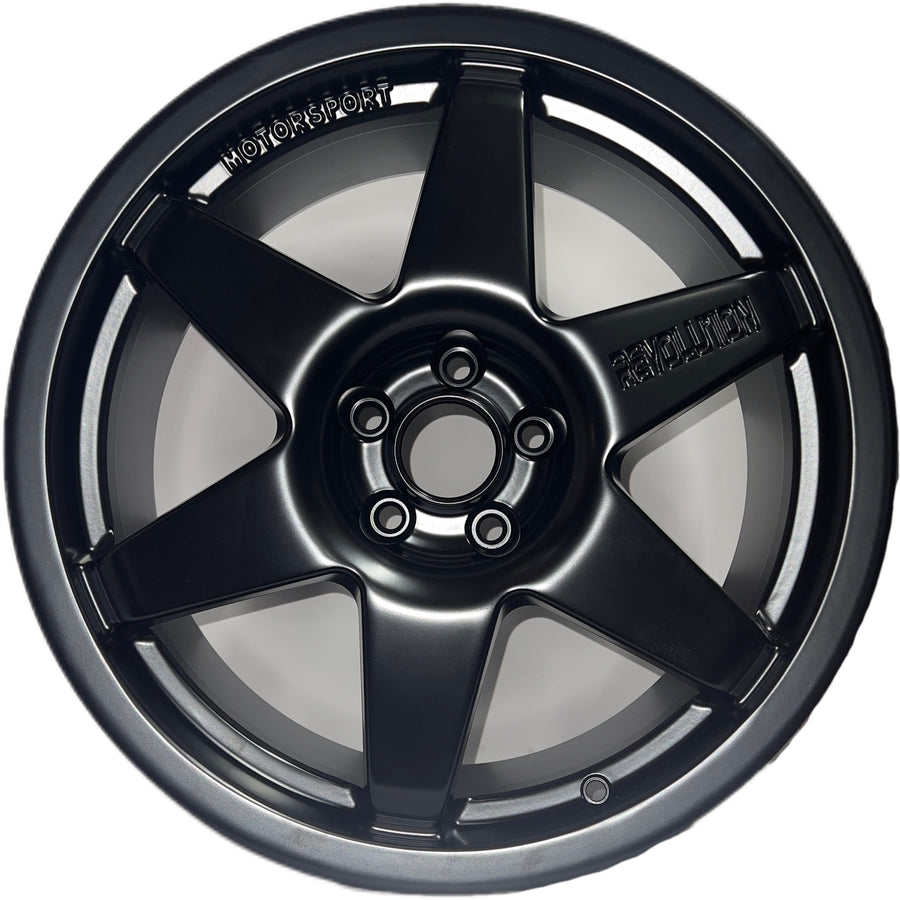 8x18 Revolution Millennium Matt Black alloy wheel
