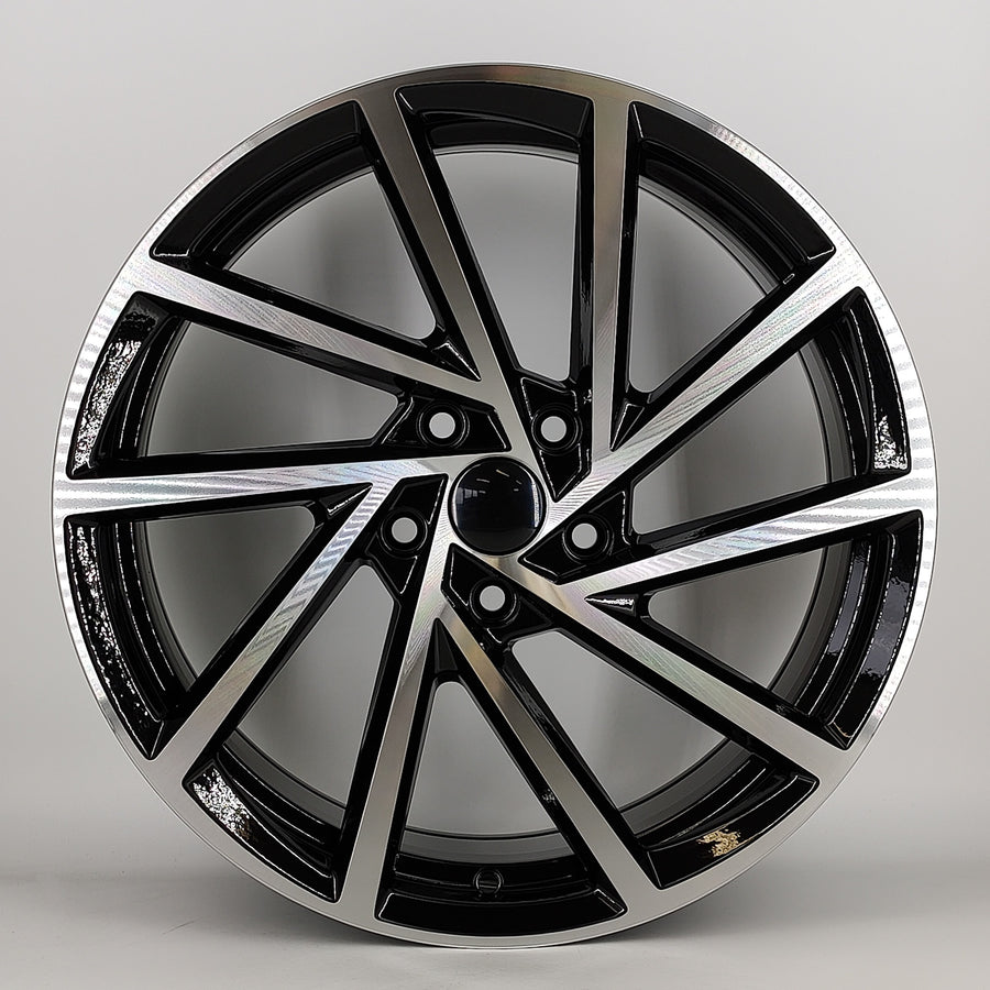 8x18 VW Spielberg 5/112 black polished alloy wheel