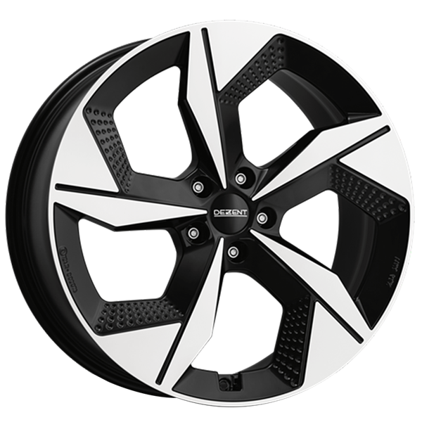 8x19 Dezent AO black polished alloy wheel
