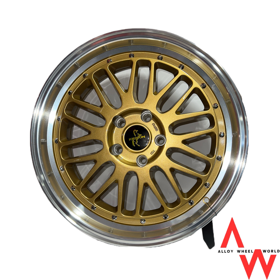 19'' Keskin KT22 Gold with Polish alloy wheel