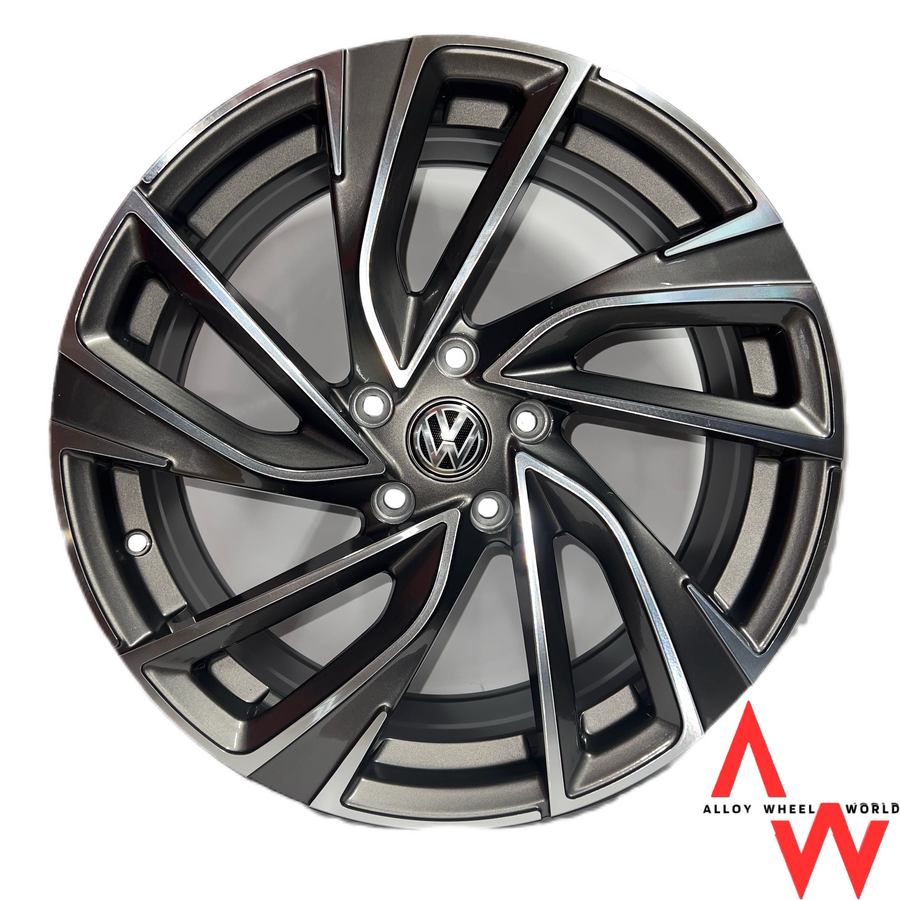 18" VW Adelaide Gunmetal Polished alloy wheel